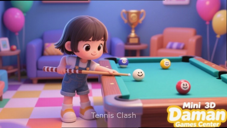 Tennis Clash gameplay showing intense match